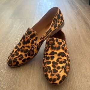 Madewell leopard print loafers